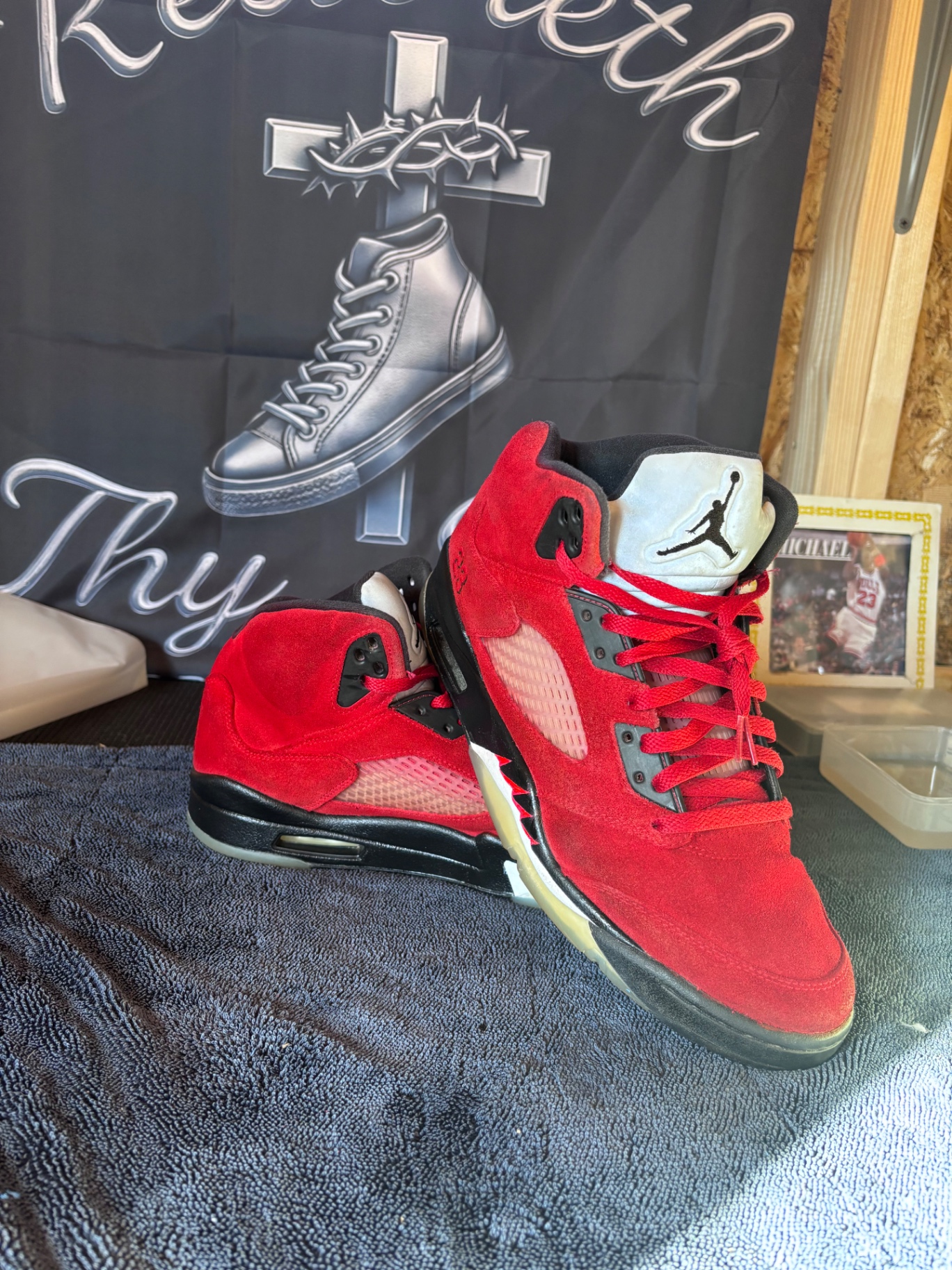 Air Jordan 5 — Raging Bull after restoration