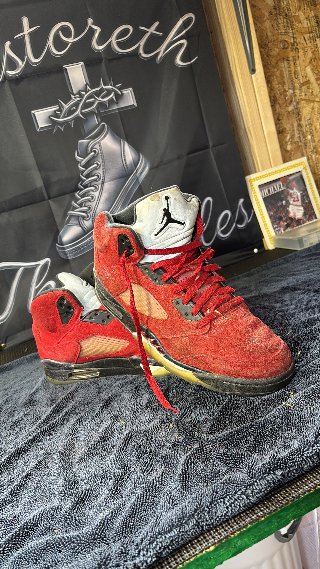 Air Jordan 5 — Raging Bull before restoration